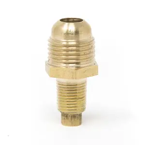 PROPANE ORIFICE CONNECTOR BRASS TUBE FITTING 3/8" FITTING FLARE X 1/8" MNPT