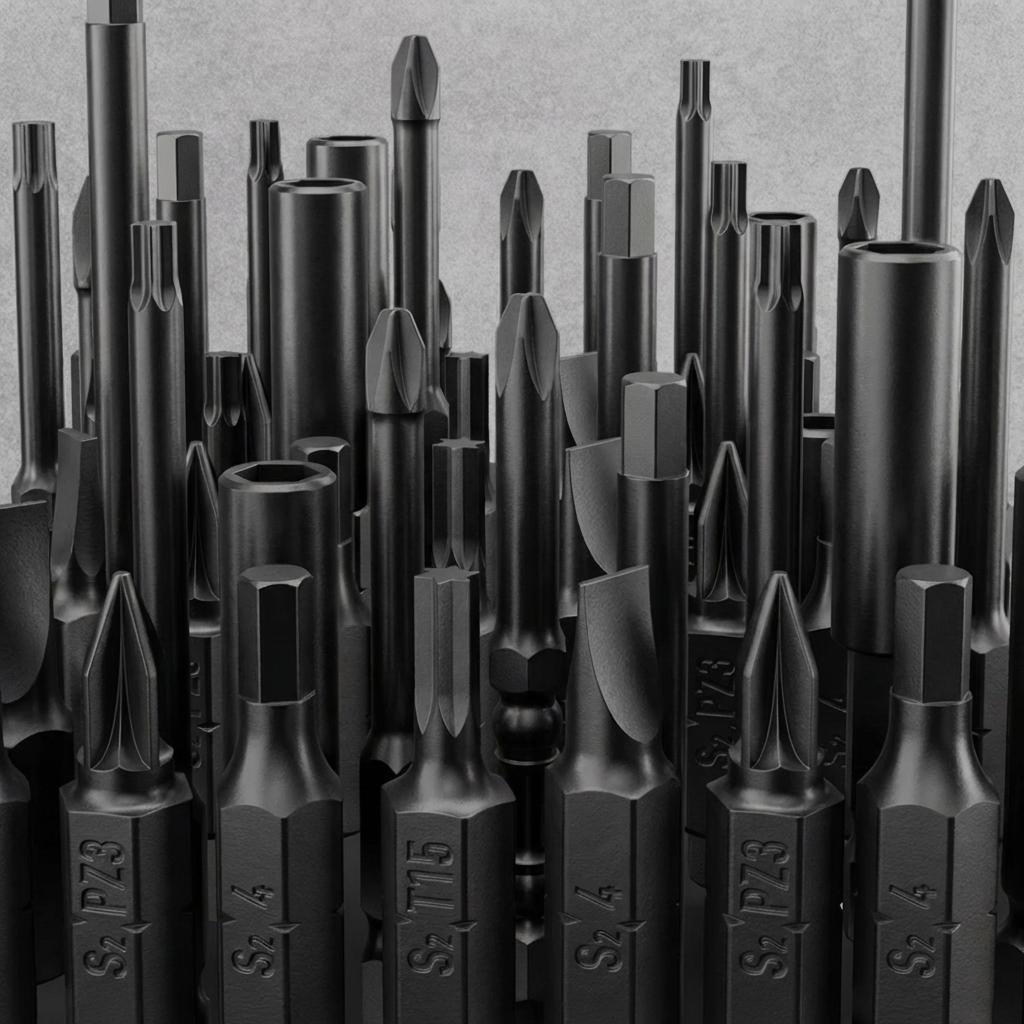 15 PCS S2 Steel Impact Screwdriver Bit Set, Magnetic Anti-Slip Long Reach Bit Kit 65mm-110mm with Electrician Bits, 1/4" Hex Shank for Impact Driver Circuit Breaker Automotive Repair