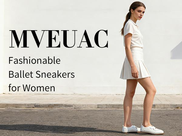 MVEUAC Women's Genuine Leather Mary Janes - Closed Toe Slip-On Ballet Flats, Lightweight Cushioned Insole, Non-Slip Outsole, Flat Heel, Casual Wear Walking Shoes, Black