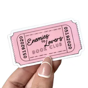 Enemies to Lovers Book Club Ticket Waterproof Sticker