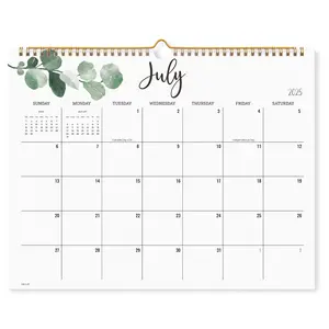 2025-2026 Wall Calendar, Cabbrix Monthly Wall Calendar 2025-2026 Runs from July 2025 to December 2026, Wirebound,15 x 12 Inches