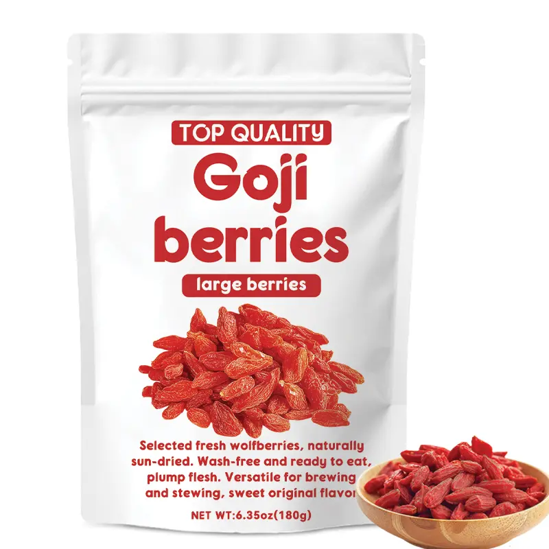 WACACEE Authentic Premium Goji Berries | Rich in vitamins and minerals | Retains high-quality nutrients and flavor | Mildly sweet taste, no added ingredients | Can be eaten directly or soaked in water, cooked in porridge/stew, or paired with various ingre
