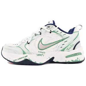 Nike Air Monarch 4 Custom Hand-Painted Leather Sneakers with Slip-Resistant and Height-Increasing Features for Men and Women