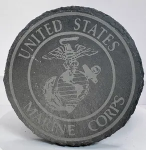 Slate Coaster USMC