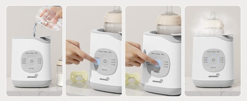 GROWNSY Bottle Warmer, Baby Botle Warmer Fast for Breastmilk & Formula, Accurate Temperature Control, Milk Warmer for All Bottles with Thaw, Sterilizing, Keep Warm, Heat Food,Mom's Best Choice GROWNSY Bottle Warmer, Baby Botle Warmer Fast for Breastmilk & Formula, Accurate Temperature Control, Milk Warmer for All Bottles with Thaw, Sterilizing, Keep Warm, Heat Food,Mom's Best Choice