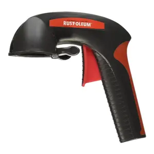 Rust-Oleum Comfort Grip Spray Handle – Ergonomic Black Trigger for Easy Spray Control (2" x 7.25")