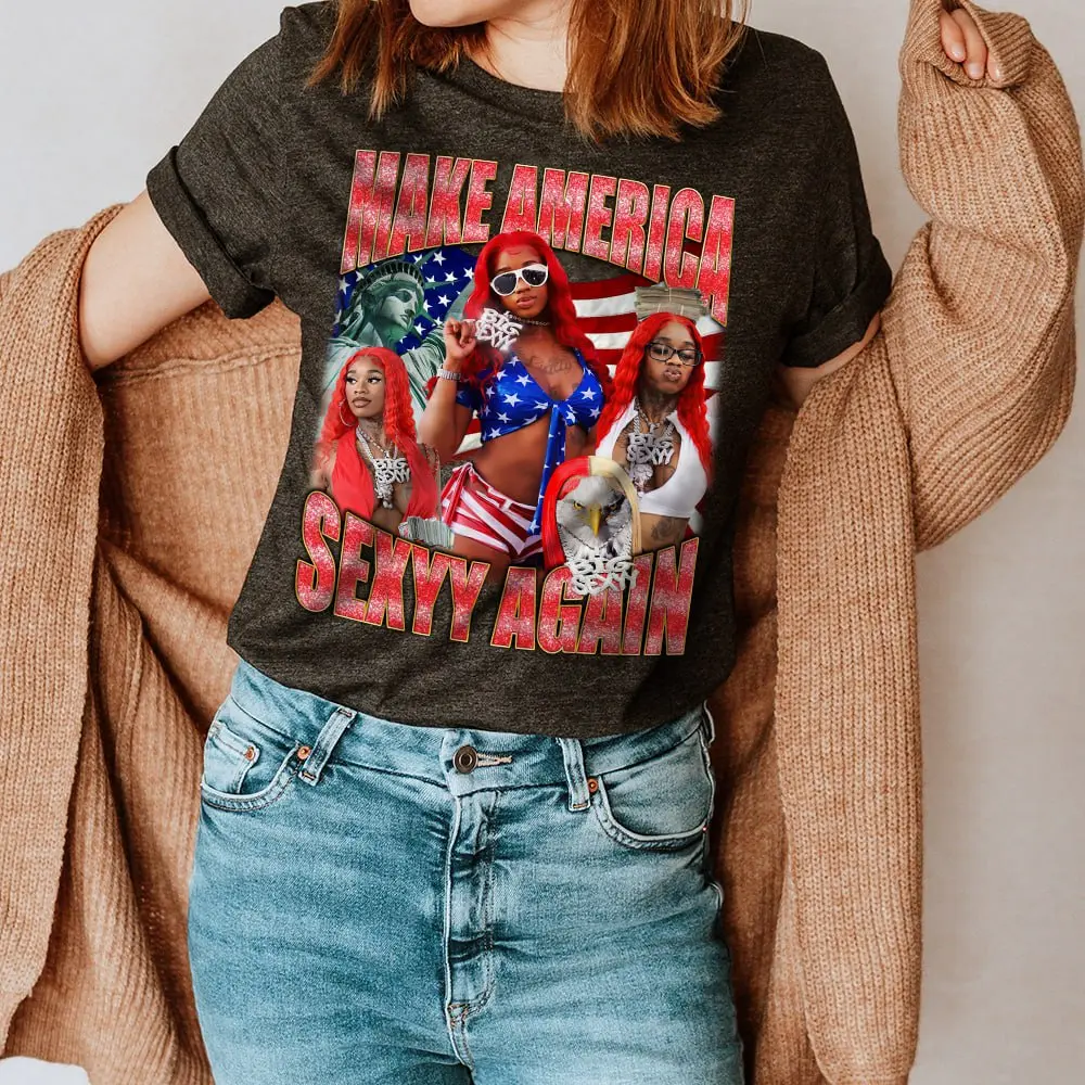 Sexy Red T-Shirt, Make America Sexyy Again, Vintage Tshirt, Vintage  Bootleg, Funny Usa Shirts, Y2k, Unisex T-Shirt, Gifts For His Her, Short  Sleeve Tee, Gifts For Birthday Mother - TikTok Shop