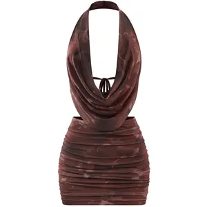 Mocha Mirage Mini Dress