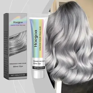 Hoegoa Gray Hair Color Cream – Long-Lasting Dye with Nourishing Plant Extracts and Moisturizing Hair Care Benefits, Moisturize