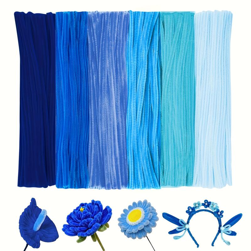 500 Piece Multi-Color Lily Twist Rod Pipe Cleaner Craft Kit, DIY Handmade Flowers Project, Perfect for