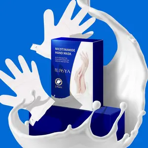 Ilisya Vaseline Hand Moisturizing Gloves, Hand Spa Mask, Collagen, Essence, Vitamin & Natural Plant Extracts, Repair Rough Skin, Hydrating, 3 Pairs