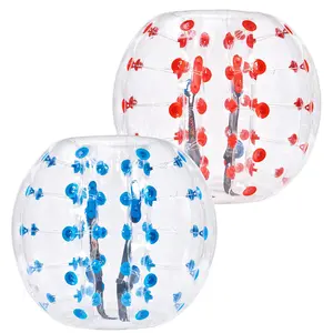 VEVOR Inflatable Bumper Balls 2-Pack,  4FT/1.2M Body Sumo Zorb Balls for Teen & Adult, 0.8mm Thick PVC Human Hamster Bubble Balls for Outdoor Team Gaming Play, Bumper Bopper Toys for Garden, Yard, Park