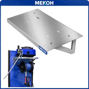 MEKOH Wall Mount Pressure Washer Shelf - Stainless Steel Pressure Washer Organizer for Garage & Workshop - Heavy Duty Power Washer Storage Rack - Fits Electric Pressure Washers