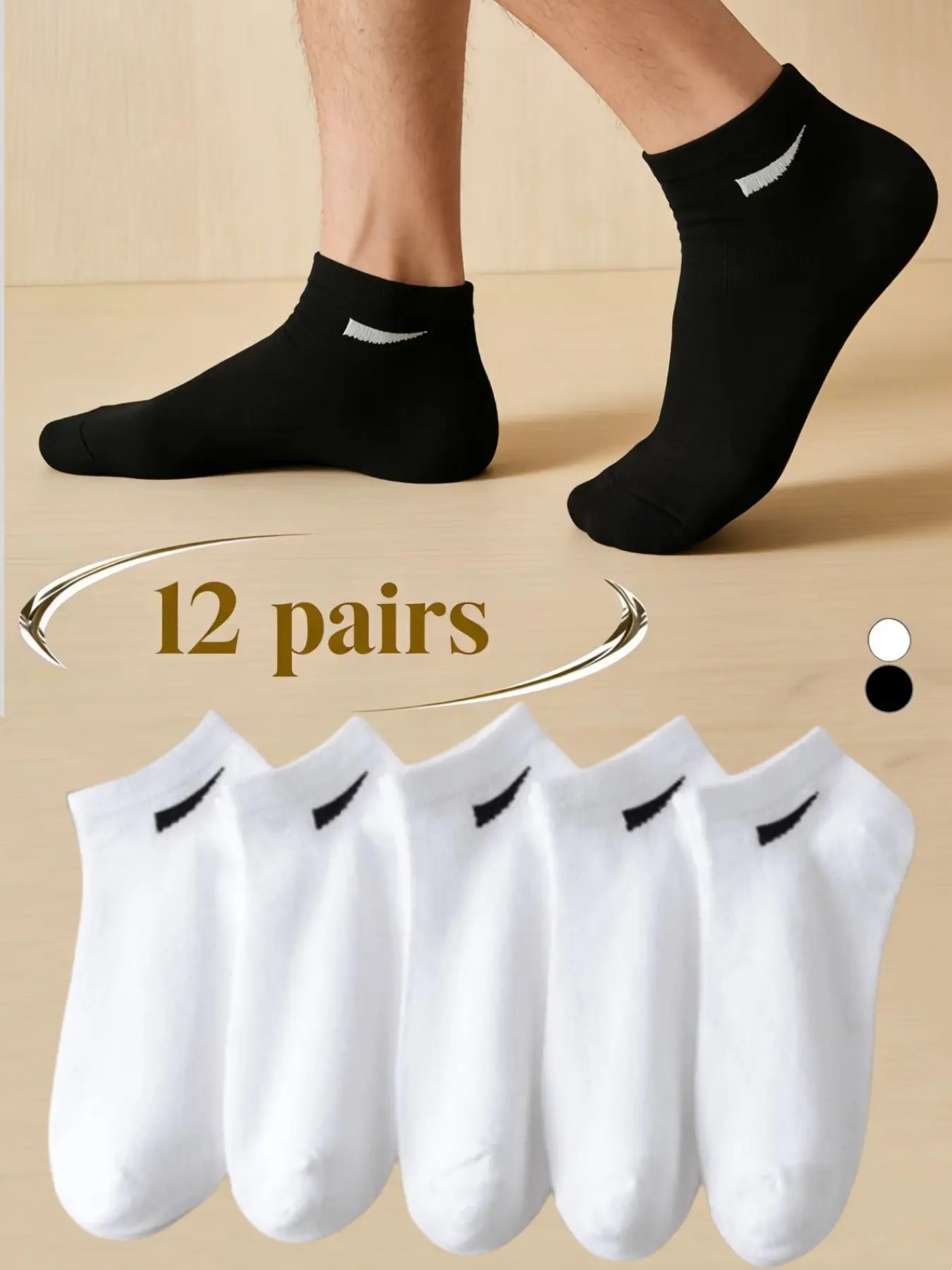 12 pairs of comfortable spring and summer unisex no-show Breathable Fabric Socks, breathable, sweat-absorbent, odor-resistant, perfect for daily wear, casual, running, and sports in various settings
