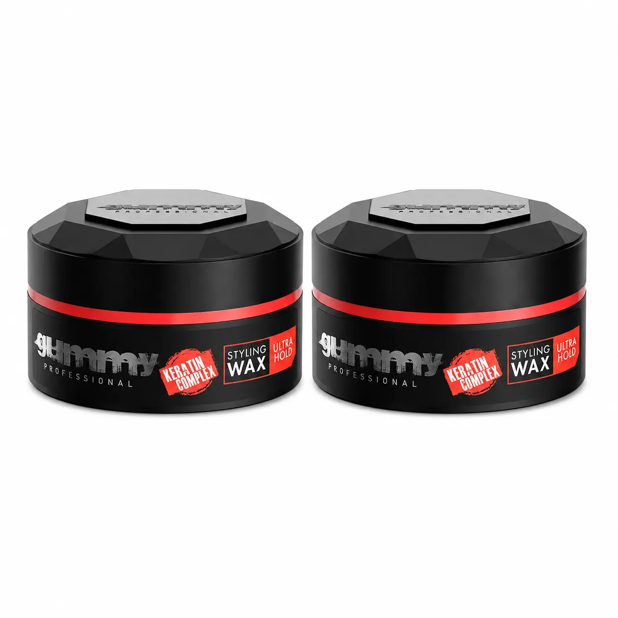 Gummy Professional Ultra Hold Styling Wax for Barber-Level Hair Control, Water-Based Hair Pomade for Men and Women Creating Structured Texture Slick Backs and Defined Styles, Keratin Complex, Alcohol and Paraben Free, 5.07 fl oz / 150 ml (Pack of 2)
