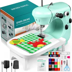 Sewing Machine, Mini Sewing Machine for Beginner with Eco-Friendly, Dual Speed Sewing Machines with Extension Table, Light - Easy to Use, Best Gift for Kids and
