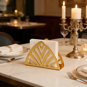 4Pcs Elegant Gold Metal Storage Rack, Triangle Design、Perfect for Coffee Shop, Living Room, Restaurant & Kitchen