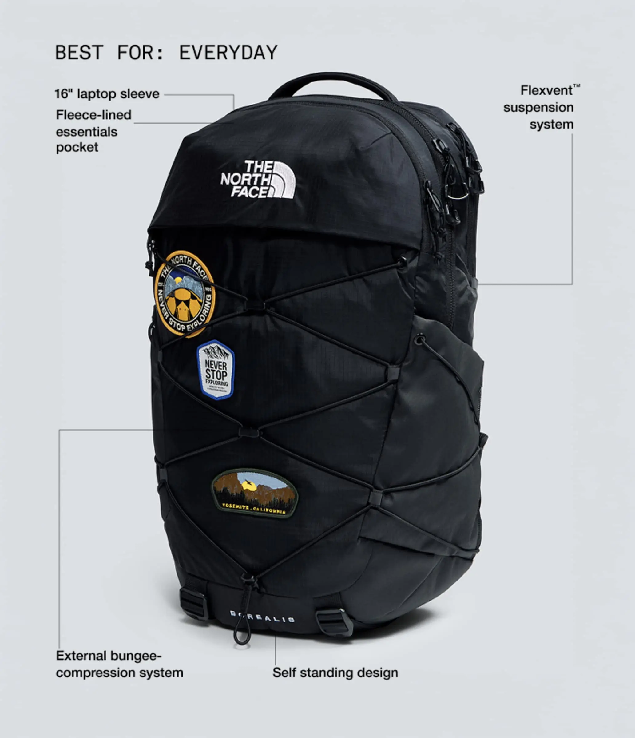 The North Face Unisex Borealis Patch Backpack - 28L The North Face Unisex Borealis Patch Backpack - 28L