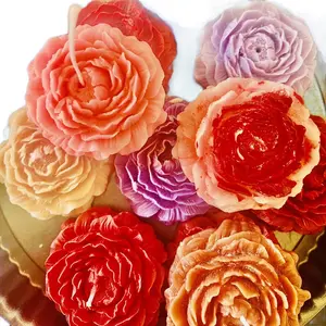 Peony soy wax candles Birthday Gift 120 Hours