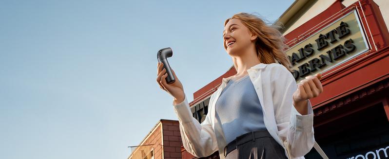 Aecooly Portable Handheld Fan, Powerful Turbo Mini Fan, 19000 RPM High Speed Aero Ultra, 15H Max Cooling Time, 7 Speeds Aluminum Case, Pocket Rechargeable Personal Small Travel GIfts for Women