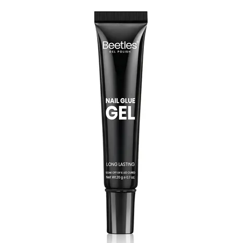 Beetles 20g 3-in-1 Nail Glue Gel Tube - Solid Sculpting Formula, Strong Hold for Extensions & 3D Sculpting, UV Soak-Off, 3-in-1 Use for Long-Lasting Nail Art