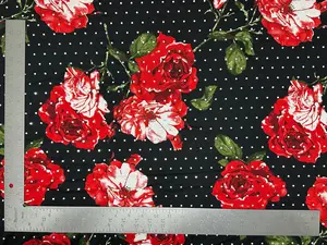 ITY Knit Floral Print With Sequins Fabric