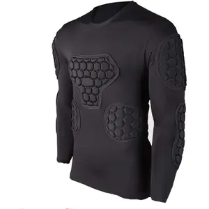 Men's Padded Protective Gear Set Training Suit Rib Protector For Football, Soccer, Basketball, Paintball