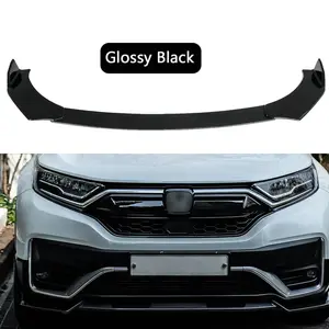 For Honda CR-V CRV 2020-2022 Gloss Black Front Bumper Lip Body Kit Spoiler