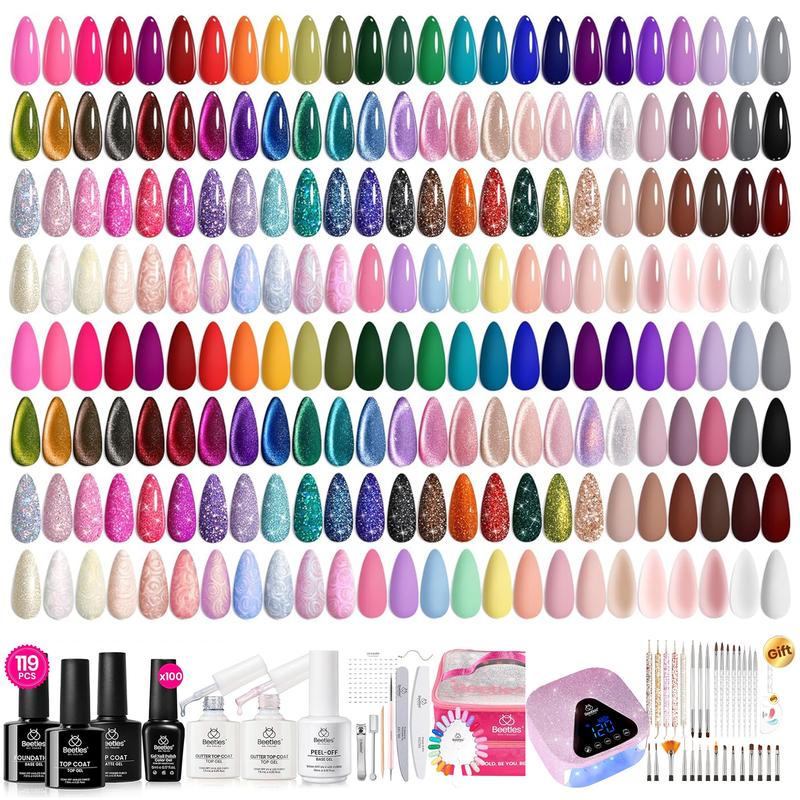 Beetles 100Colors Gel Nail Polish Set,【Base & Top Coat&Color Gel&Manicure Tool&Decoration】DIY Nails at home Gift for girl Gift for woman gel x nails Cutics Cosmetic #TikTokShopBacktoSchool Beetles 100Colors Gel Nail Polish Set,【Base & Top Coat&Color Gel&Manicure Tool&Decoration】DIY Nails at home Gift for girl Gift for woman gel x nails Cutics Cosmetic #TikTokShopBacktoSchool