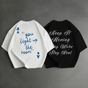 Two-pack unisex short-sleeve shirts with a cropped cut design; Y2K aesthetic cutout print T-shirt — summer casual loose short-sleeve top suitable for couples; fashion slogan print T-shirt — multifunctional everyday streetwear top