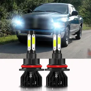 For Dodge Ram 1500 2002 2003 2004 2005 9007 LED Headlight Bulbs Hi-Lo Beam 6000K