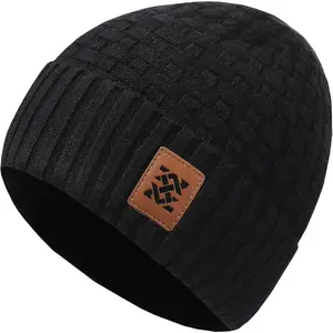 Zaitun Beanie Hats for Men and Women Winter Warm Waffle Knit Cap Comfort Thick Daily Rib Cap