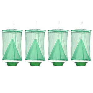Dazone 4PCS The Ranch Fly Trap Outdoor Fly Trap Killer Bug Net Cage Perfect for Horses