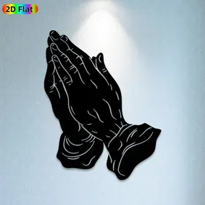 1pc Praying Hands Metal Wall Art,Praying Hands Statue Mural, Ideal Gift for Easter,Christmas, Rust-Resistant Metal Wall Decor Wall Sculptures, Perfect for Living Room Wall & Garden Fence Spiritual Decor Enthusiasts