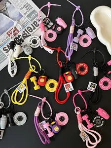 Colorful Fitness Themed Pendant - Featuring Kettlebells, Barbell Plates, Along With A Stylish Keychain, Flatback Keychain. It Is A Cute Decoration And A Fun Symbol Of "Fitness Identity", Making It Easy To Hang On Bags Or Keys, Bag Pendant