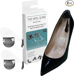 The Heel Sling - Adult BLACK/NUDE Eliminates blister, rubbing and need for bandage Footwear Casual Design Soft Shoe