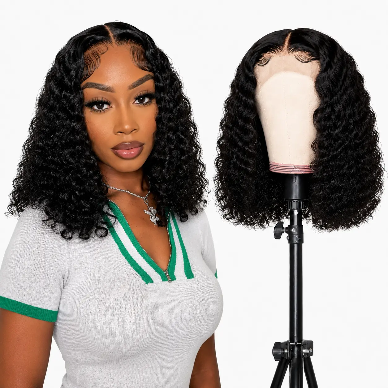 ONLY $59.99 Deep Wave Lace Front Wigs Human Hair Wigs Body Wave for Black Women 13X4 Straight Wig HD Transparent Lace Frontal Human Hair Body Wave/Deep Wave/Straight Hair Wig for Black Women