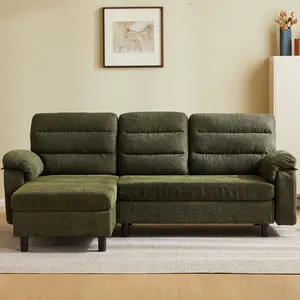 Tufted Sectional Couch Theatre Reclining Sofa 227 cm Modular Freedom Extra-Deep Seat Cloud-High Cushion Low Profile 120 cm Ottoman