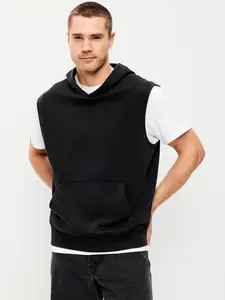 Old Navy Men's Sleeveless Washed Fleece Muscle Hoodie