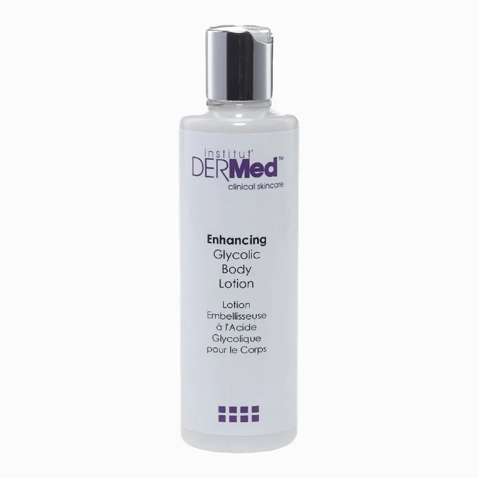 DERMed Skincare Glycolic Acid Body Lotion, Exfoliating Body Care with Apricot Oil & Glycerin for Deep Moisture and Silky Smooth Skin, Hydrating, Moisturizing, All Over Body