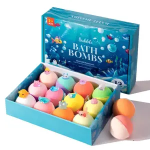 Bath Bombs for Kids with Surprisespringinside, 12 Pack Kid Bath Bombs Gift Set, Easter Basket Stuffers for Boys Girls, Bubblebath with Toys Inside