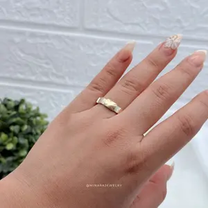 950 Silver Rosary Ring with 18k Gold Plating - Luxurious & Elegant Design for Daily Wear or Special Occasions