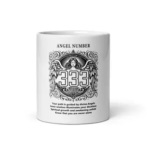 Angel Collection/Angelic - Coffee Cup/Angel Number 333 Message & Graphics