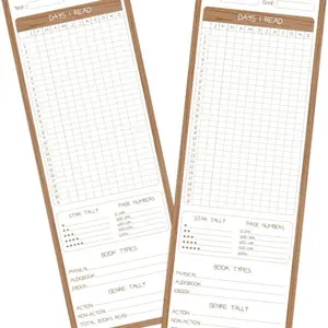 Book Tracker Bookmark - Double Sided - Daily Habit Tracker