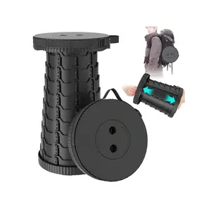 1pc Upgraded Portable Folding Stool, Retractable Chair For Camping Fishing Hiking BBQ, Lightweight & Easy Storage