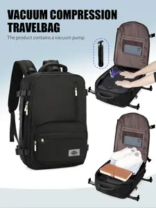 Double Shoulder Backpack with Shoe Compartment, Anti-Theft Vacuum Compression Design, Durable Fabric, Fashionable Casual Travel Backpack