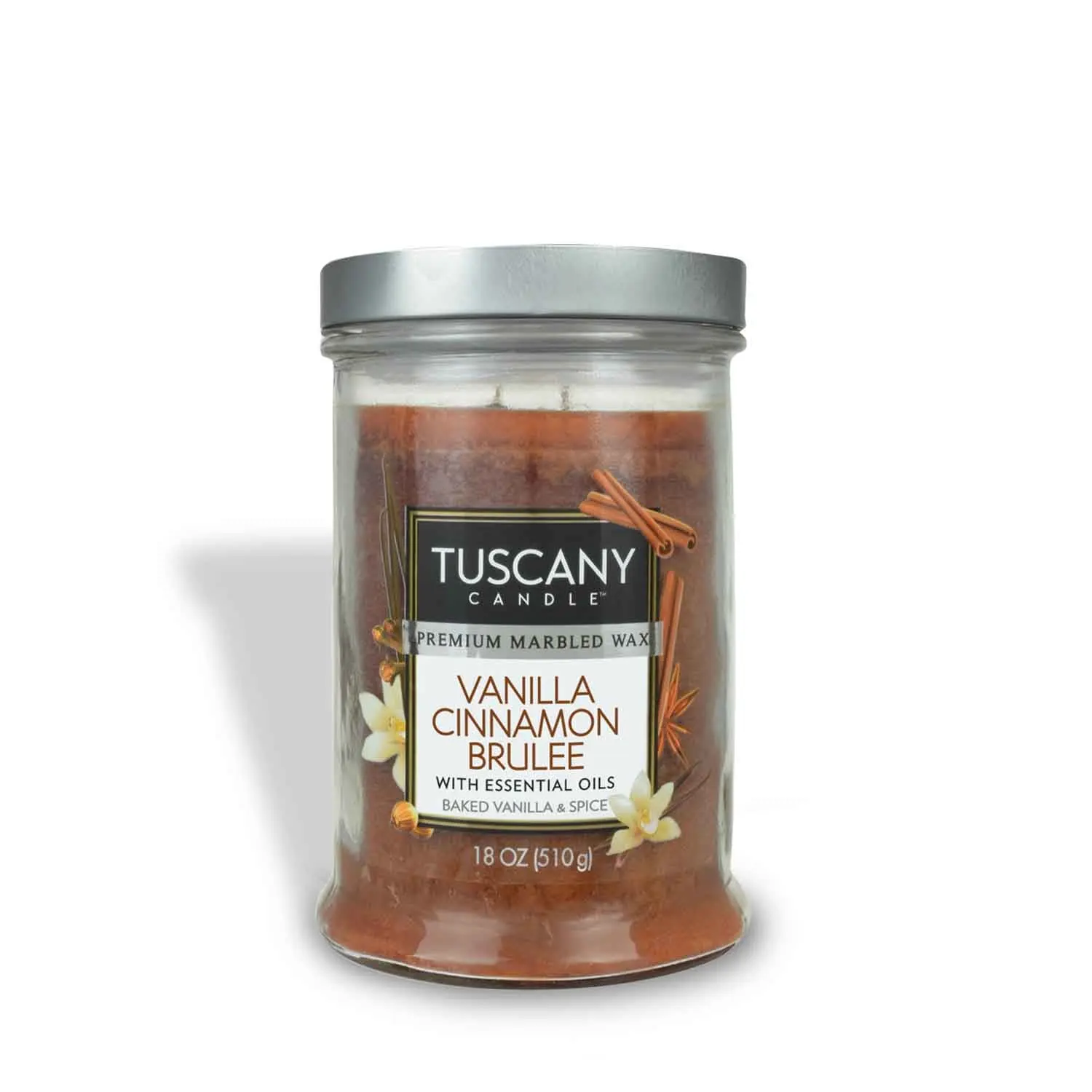 Vanilla Cinnamon Brulee® Long-Lasting Scented Jar Candle (18 oz)