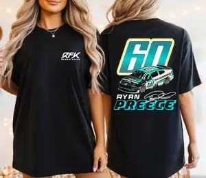 Ryan Preece T-shirt, Ryan Preece 60 NASCAR Shirt, Ryan Preece Racing Tee, Ryan Graphic T-Shirt, Unisex Gift for NASCAR Fans
