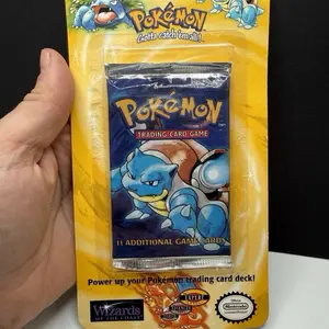 Wizards of the Coast Pokemon Base Set Unlimited Blister Pack Blastoise Art