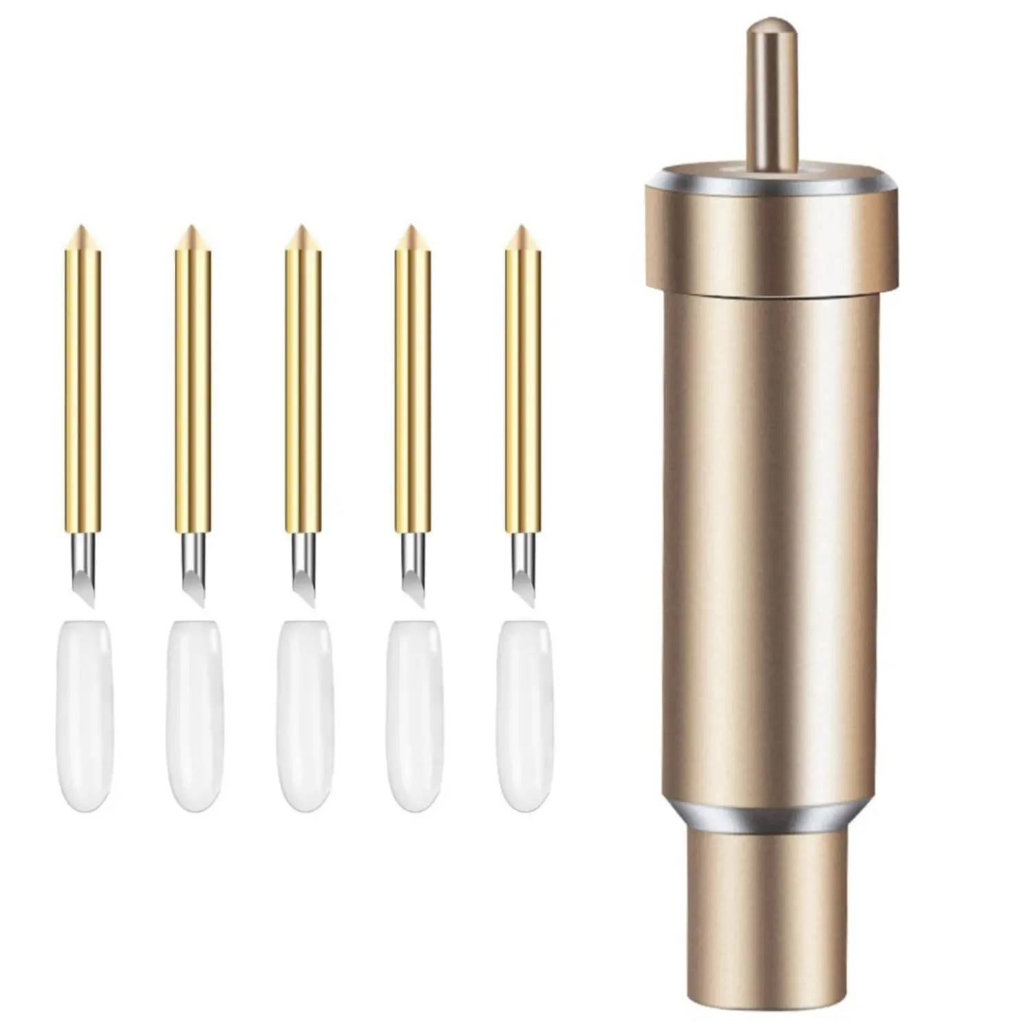 Deep Cut Housing + 5Pcs Deep-Point Blade, Replacement Deep Cut Blade Suitable for Explore Air One/Air 2/ Air 3 / Maker/Maker 3 Cut Materials Up to 1.5mm Thickness, for Personalized Crafts - Home Improvement.